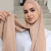 Solid Jersey Modal Hijab Instant Hijab Scarf For Woman Muslim Hijab Shawls Ladies Long Wraps Ethnic Islamic Headband 170*85cm 3