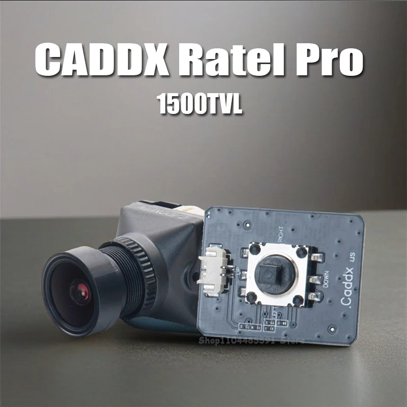 1 2 3PCS Caddx Ratel PRO Camera 1500TVL 16:9/4:3 NTSC/PAL FOV125 ...