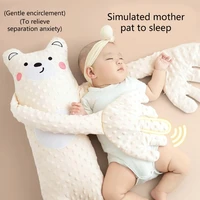 Cartoon Baby Sleep Aid Soothing Hand Pillow Pacify Doll Hand with Remote with/no Music for Newborns Sleeping Comfort 1