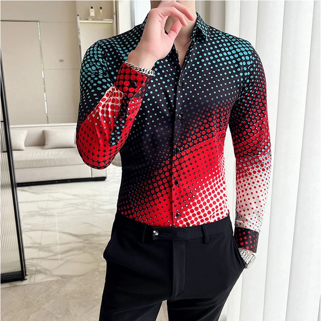 Men's polka dot shirt