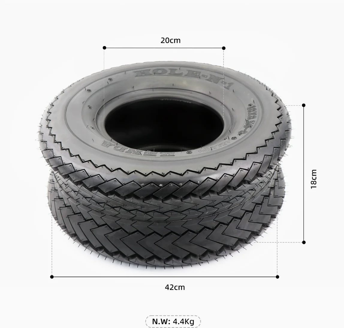 켄다 4겹 싱글 타이어 18X8.50-8 4륜 전기 관광차 타이어 골프 카트 타이어