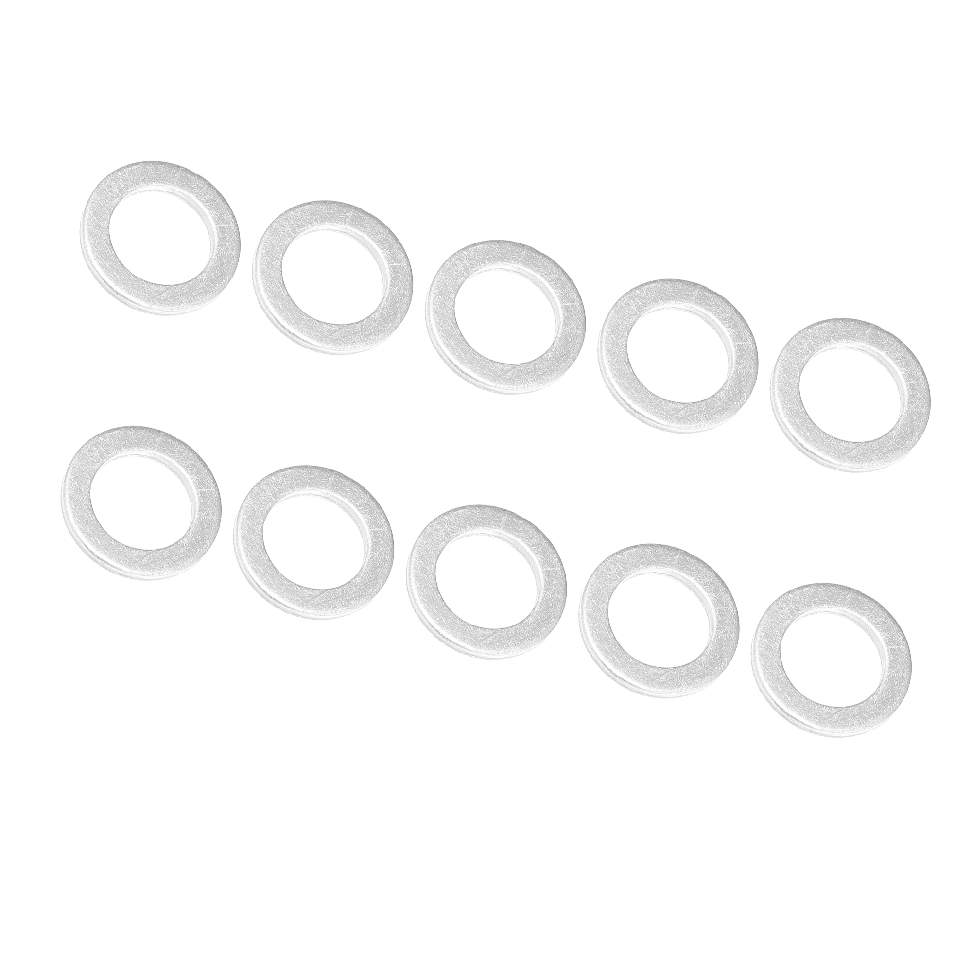 4/5/10pcs Engine Oil Crush Washers Drain Plug Gaskets 12x20x2mm Aluminum Silver Tone O.D 20mm I.D 12mm Auto Parts, oil drain plug gasket,oil drain plug seal washer,o ring gasket,sealing washers,engine gasket set,copper gasket combination