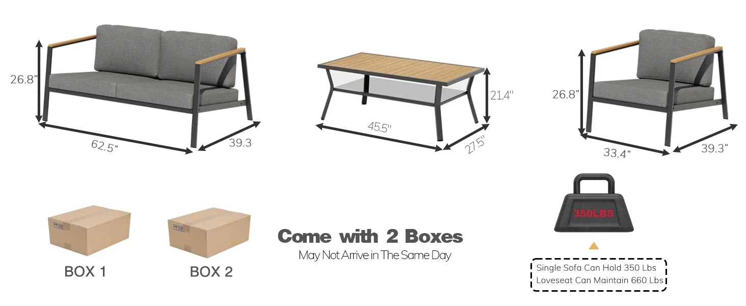patio furniture set aluminum