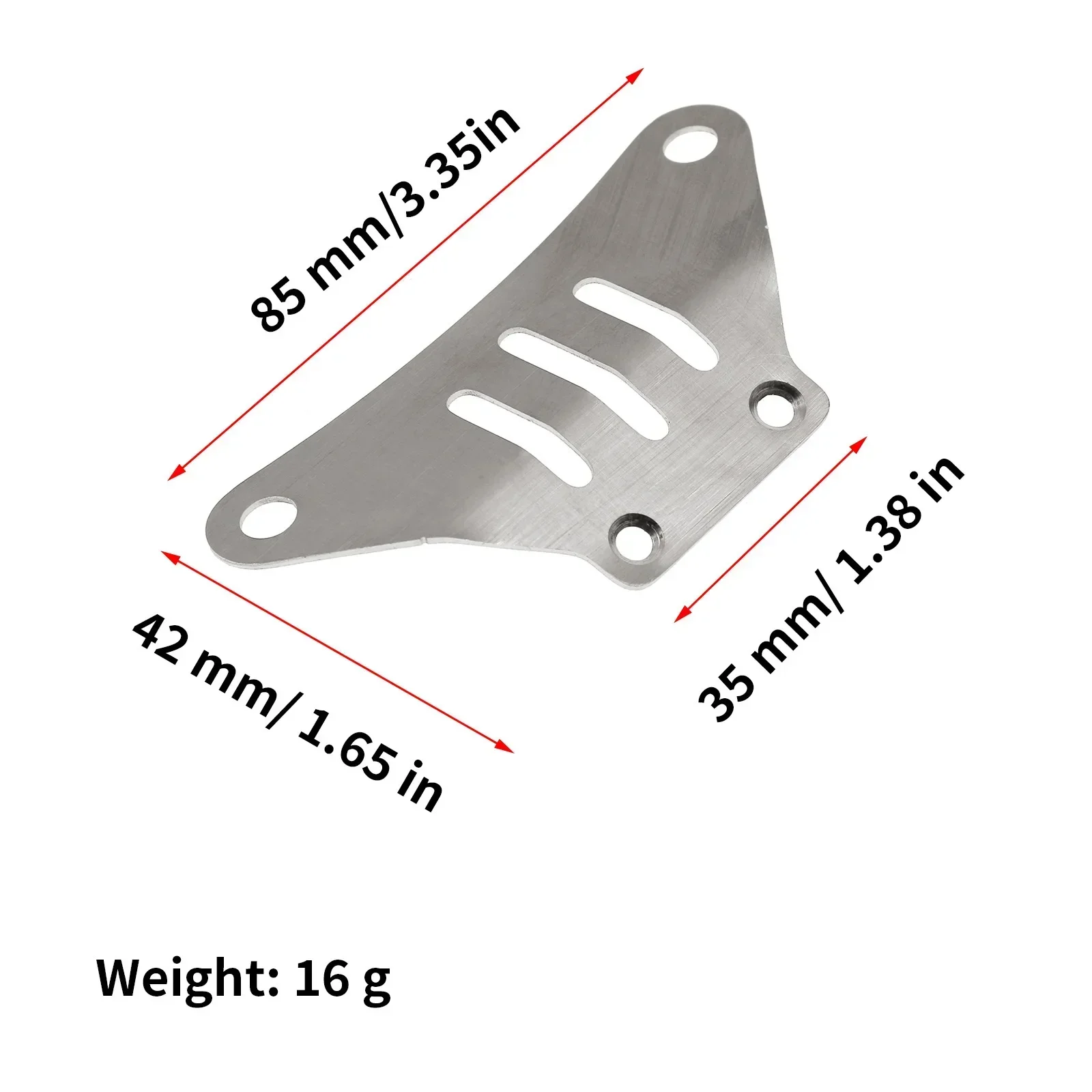 Stainless Steel Chassis Armor Front & Rear Protection Anti-Skid Plate