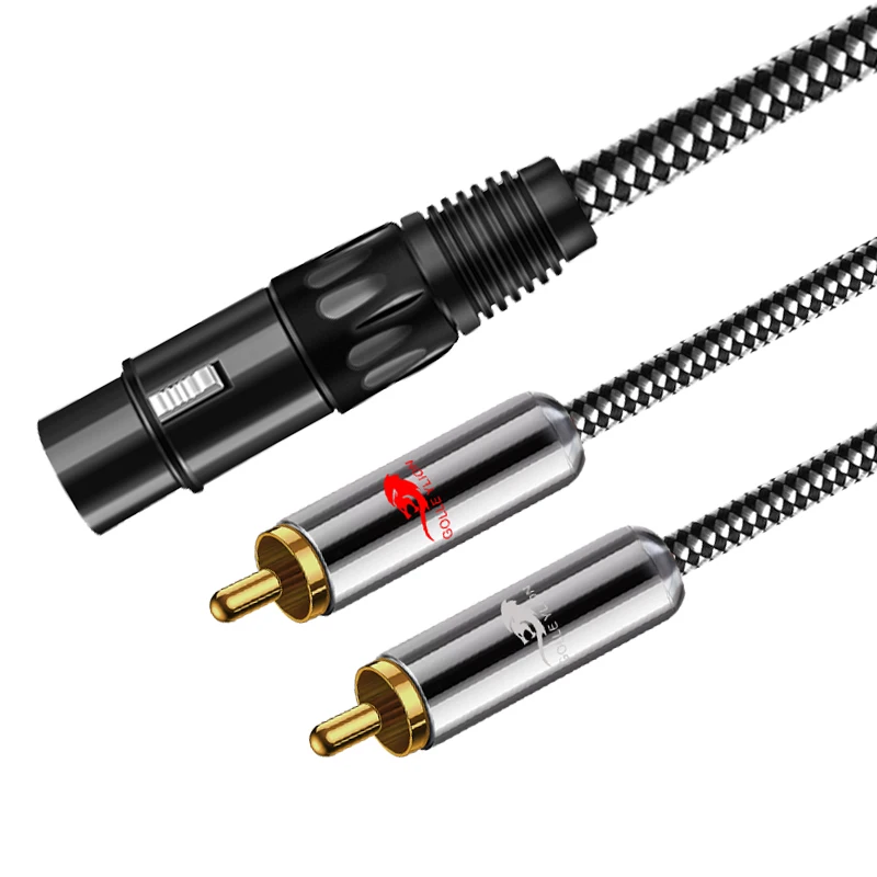 5 Pin Xlr Male Cable 2 Dual Rca Xlr Rca Interconnect Cable Xlr Rca