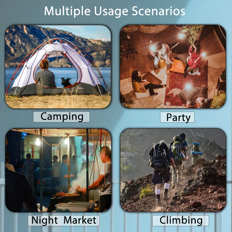 Camping light portable lanterns camping lamp camping lantern MOSLIGHTING 80W outdoor camping light portable power rechargeable multifunctional LED magnet flashlight for fishing tent lamp home