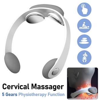 Cervical Massager 5 Gears Adjustment Intelligent Neck Massager Electric Back Neck Shoulder Massager for Relieve Fatigue 1