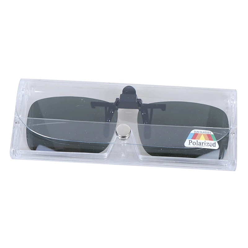 Glasses Unisex Clip-on Polarized Day Night Vision Flip-up Lens Driving UV400 Riding Sunglasses For Outside 1pc polarized sunglasses driving glasses