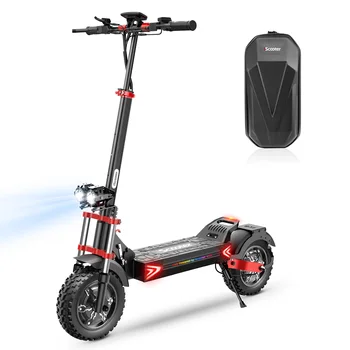 Monopattino elettrico iScooter iX8 con pneumatici fuoristrada da 12'', batteria 48V20AH, motore 1200W*2, 60Km/H, autonomia 70KM, freni a doppio disco