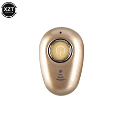 Compact Wireless Bluetooth Earbud with Microphone (Gold)