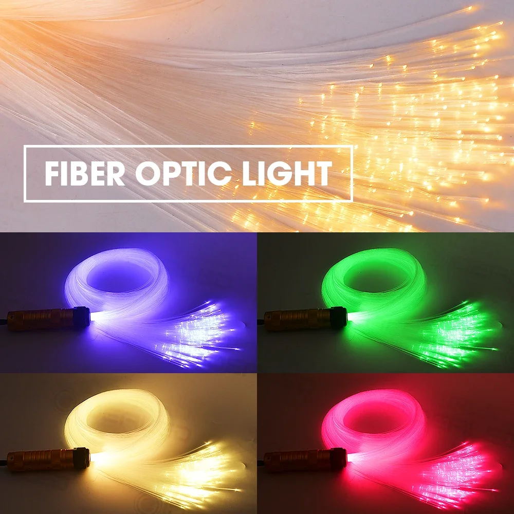 Smart APP control Optic Fiber Lights Kit RGBW Starry Sky Effect Ceiling Light Optical Fiber Cable available Car Decoration