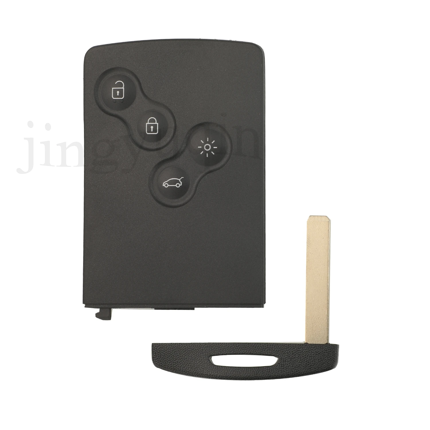 JingYuQin Fernbedienung 433 Mhz ASK ID46 Chip PCF7941 Für Renault Megane III Fluence Laguna III Scenic 2008-2016 Karte control Fob – Detail 2