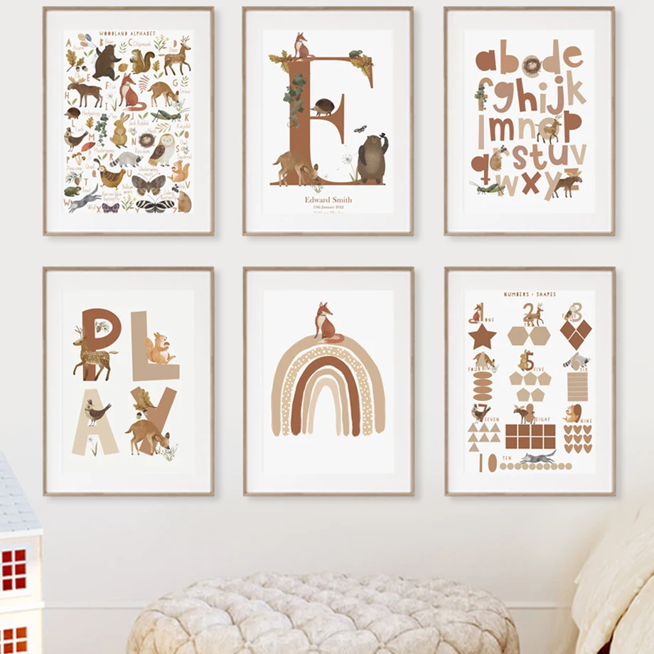 

Алмазная 5D картина «сделай сам», Набор для вышивки крестиком с изображением радуги, медведя, животных, алфавита, мозаика, полное украшение для дома, подарок