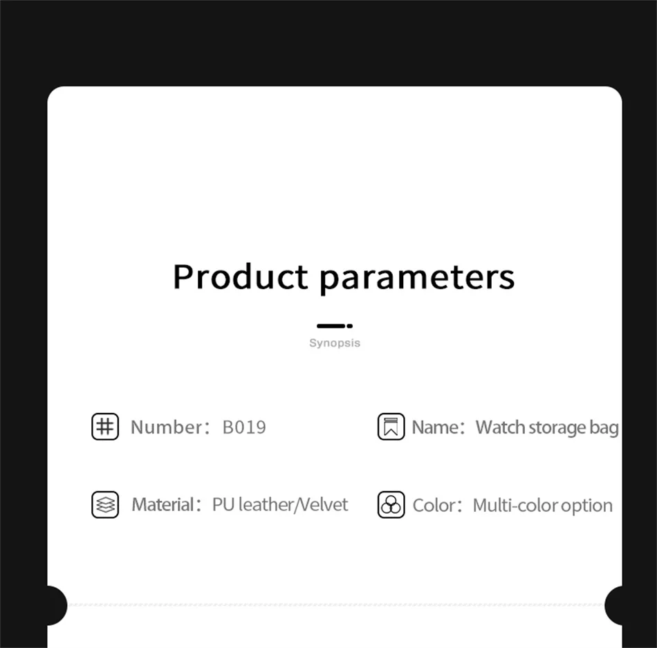 Travel Watch Organizer | Dual Watch Storage Bag Premium PU Leather Travel Watch Box, Po... - SKU TWO01859 - UGI Packaging