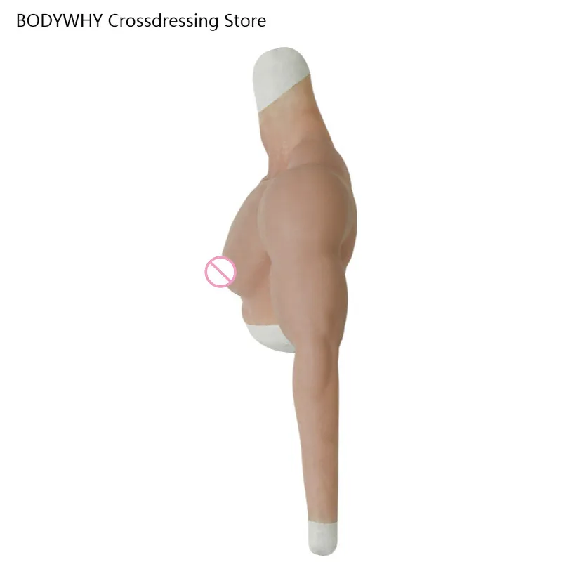 New Realistic Dummy Silicone Fake Muscle Belly Human Body Simulation Muscle Male Fake Belly Role Playing