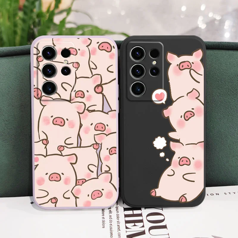 Charming Pink Pig Design Phone Case Cover