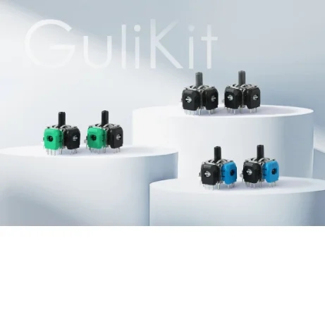 GuliKit TMR 조이스틱(스틱 캡 포함) PS4 PS5/PS5 Edge 게임패드용 스위치 프로 Xbox 시리즈 컨트롤러 게임 액세서리 수리