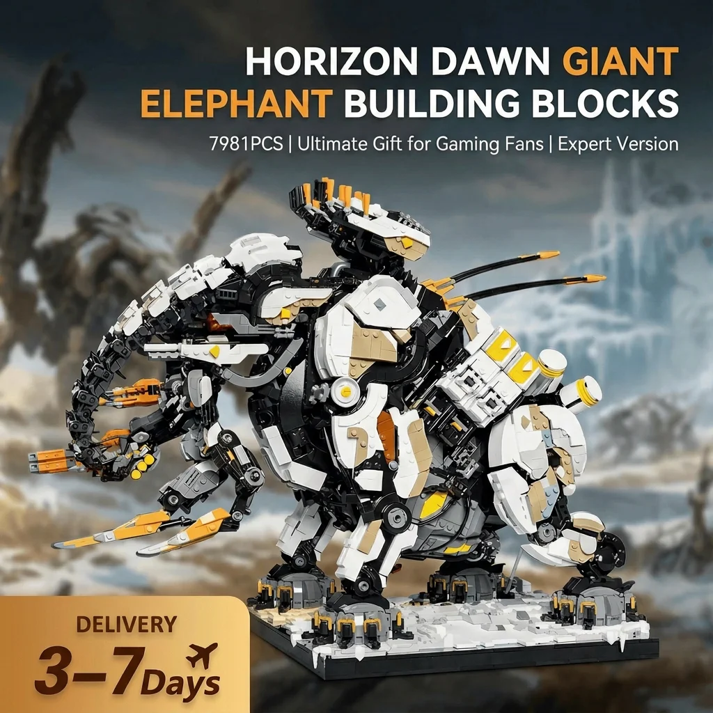 Horizon Dawn Thunders Gigantyczny Głupi Słoń z klocków z Polski za $134.65 / ~523zł