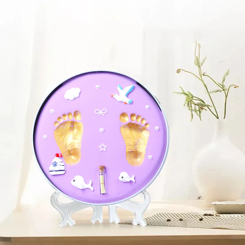 الوليد اليد والقدم طباعة الطين الجنين الشعر تذكاري...