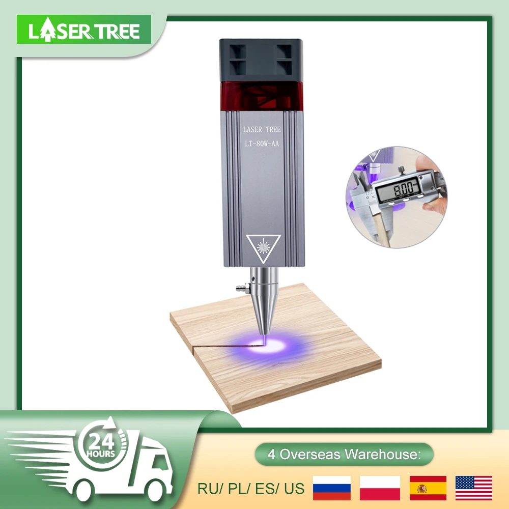 Arbre LASER 80W Module Laser avec assistance à Air 20W 40W 80W tête de