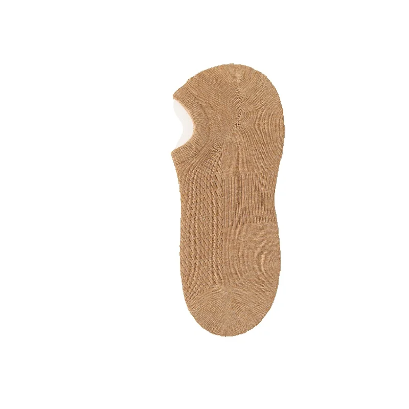 2025e Men's No-Show Spring Summer Non-Slip No Heel Drop Pure Cotton Seamless Antibacterial Deodorant Sweat-Absorbing Low Cut_voghion.com