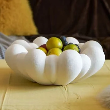 Vassoio decorativo Vassoi portaoggetti moderni Vassoio centrale da tavolo Ciotola di frutta di lusso Progettato Piatto alimentare Contenitore decorativo Organizzatore domestico
