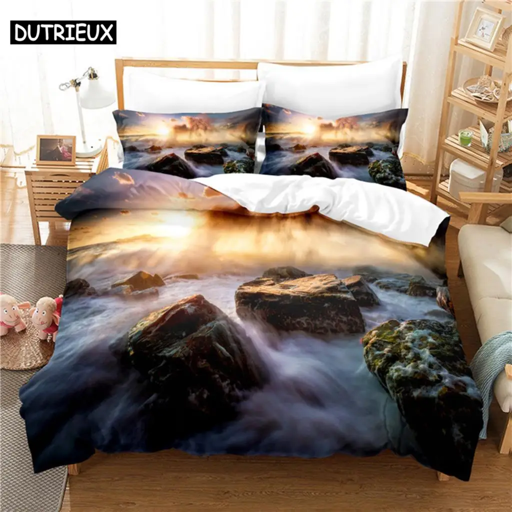 

Mountains And Rivers Bedding Set Duvet Cover Set 3d Bedding Digital Printing Bed Linen Queen Size Bedding Set Fashion Design