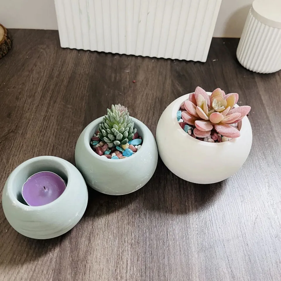 Bloem Siliconen Mold, Flower Plaster Ornamenten Mold, Herbruikbare