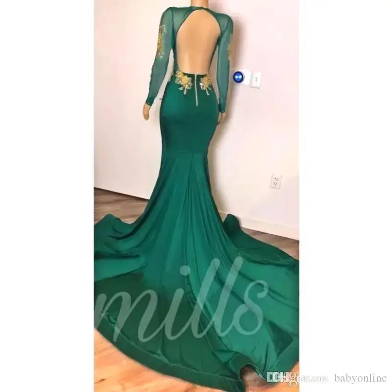 2022 Vestidos De Fiesta De Noche Mermaid Evening Dresses Formal Lady Party Dresses Backless Plus Size Custom Dresses evening gowns with sleeves