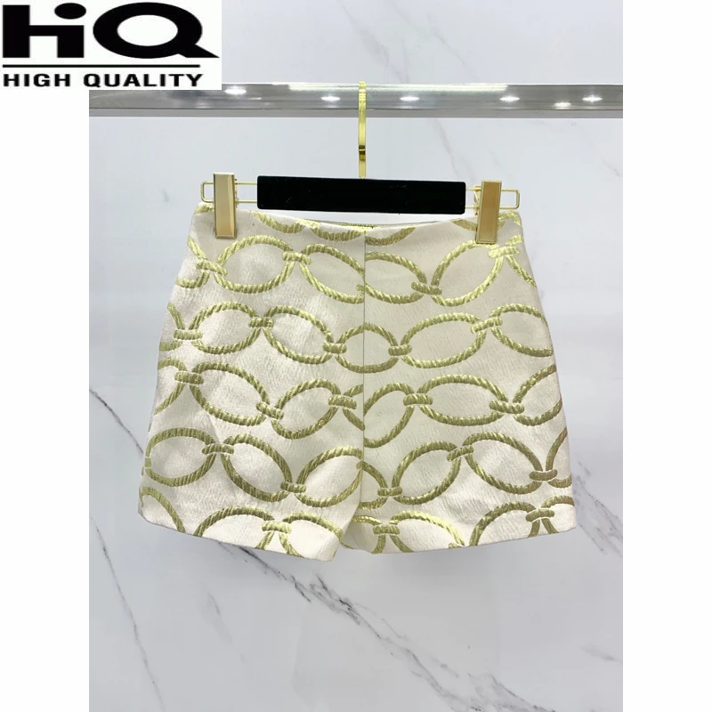 

Jacquard Chain Casual Temperament Shorts Women
