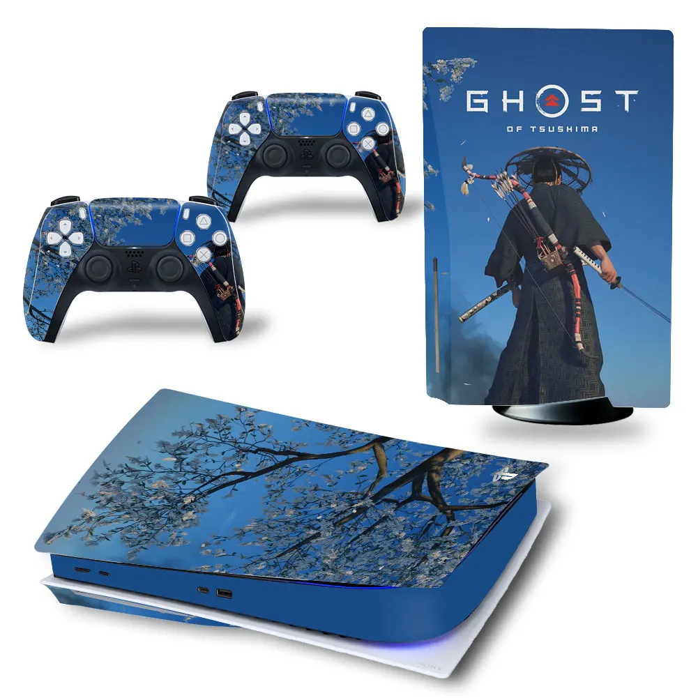 Ghost Of Tsushima Ps5 Standard Disc Edition Skin Sticker Decal Per Console Ps5 E Controller Ps5 Skin Sticker Vinyl