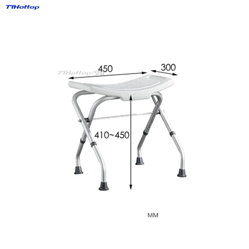 Tlhottop Folding  Bath and Shower Seat Shower Bench Bathroom Safety Shower Chair Tub Bench Chair Saving Space  YJ-2052A 3