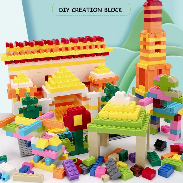 125/250g Building Blocks Bulk Set City Classic Bricks Colorful Assembly DIY Creative Toy Educational Interactive Toy for Kids 2