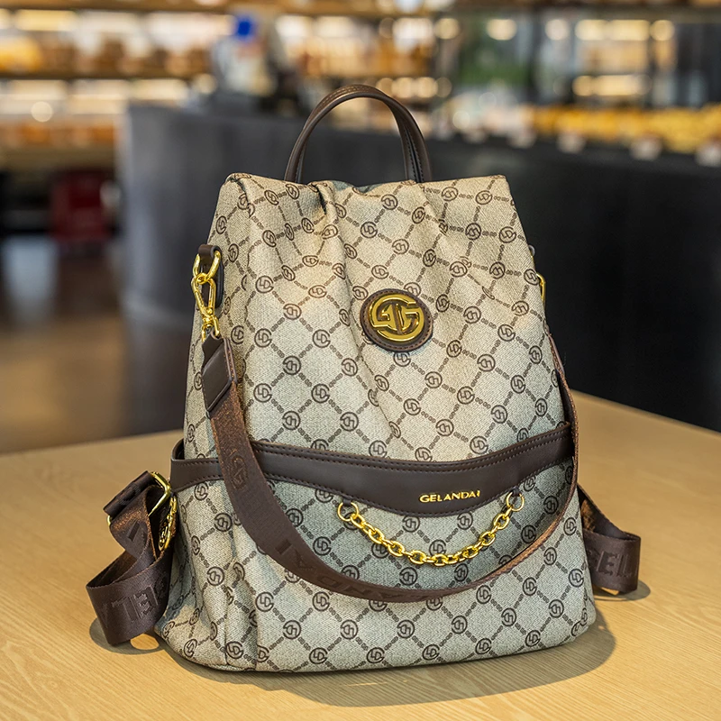 حقيبة نسائية ماركة 2024 حقيبة ظهر جديدة للنساء متع...