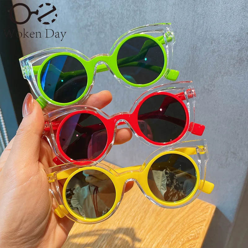 1 Paio Di Occhiali Da Sole Rotondi, Fashion, Colorati E