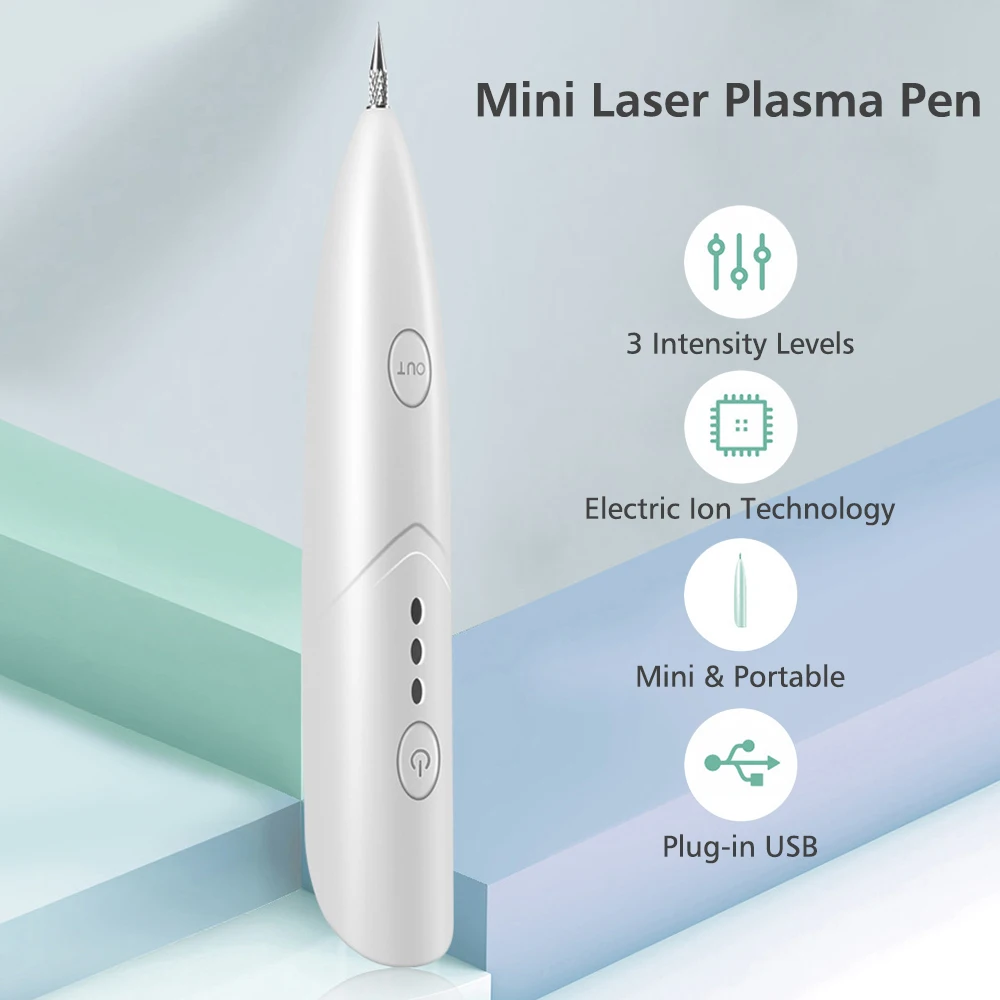 Mini Laser Plasma Pen Portable Freckle Removal Machine Skin Face Wart Tag Remover Tool Household Black Dots Tattoo Remover Pen