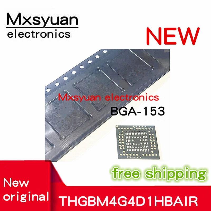 THGBM4G4D1HBAIR THGBM4G4D1HBA1R BGA153ball EMMC 4.41 2GB, 셋톱 박스 U 디스크 LCD TV 및 기타 메모리 칩 1 개  10 개
