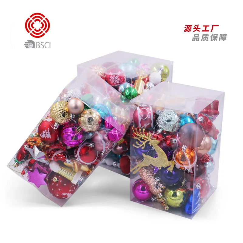 

60-70 One Christmas Creative Decorations Christmas Tree Decoration Ball Gift Set Box Christmas Snowflake Many Boxes