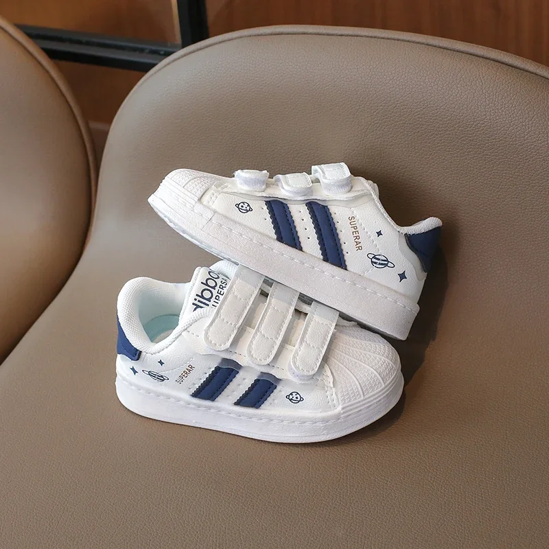 Children Sneakers Kids Sports Shoes Kids Shoes Fashion Design Non-slip Casual Shoes Boys Girls Hook Breathable Sneakers Toddler Outdoor Shoe