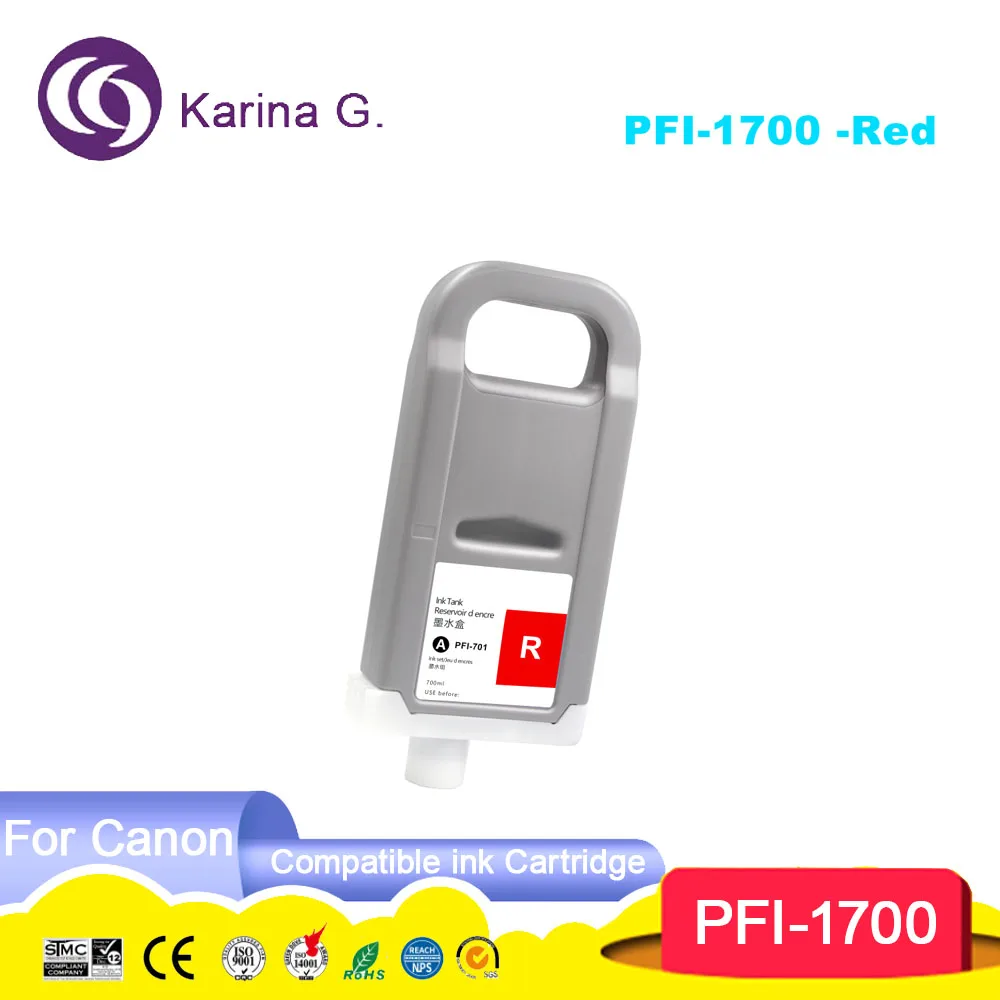 Compatible ink cartridge PFI1700 PFI-1700 100% Compatible for Pro 2000 4000 400