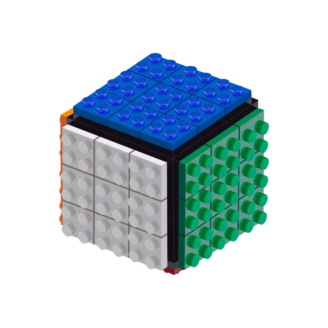 Kit Lógica com 6 Cubos Mágicos Interativos Brinquedo Educativo