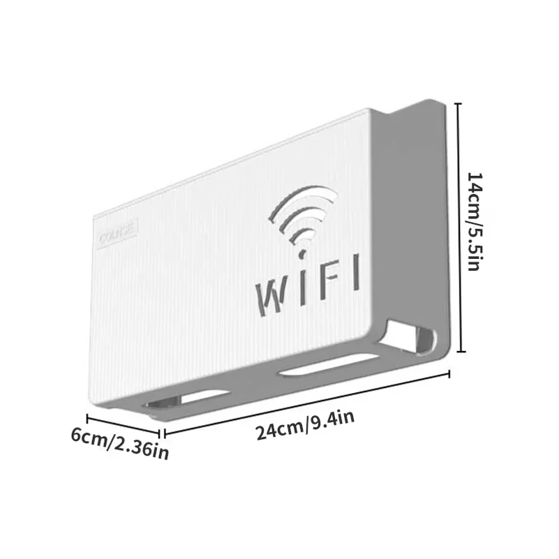 홈 라우터 보관함, 무선 WIFI, TV 셋톱박스 벽걸이형 보관랙, 거실, 침실 정리 보관용