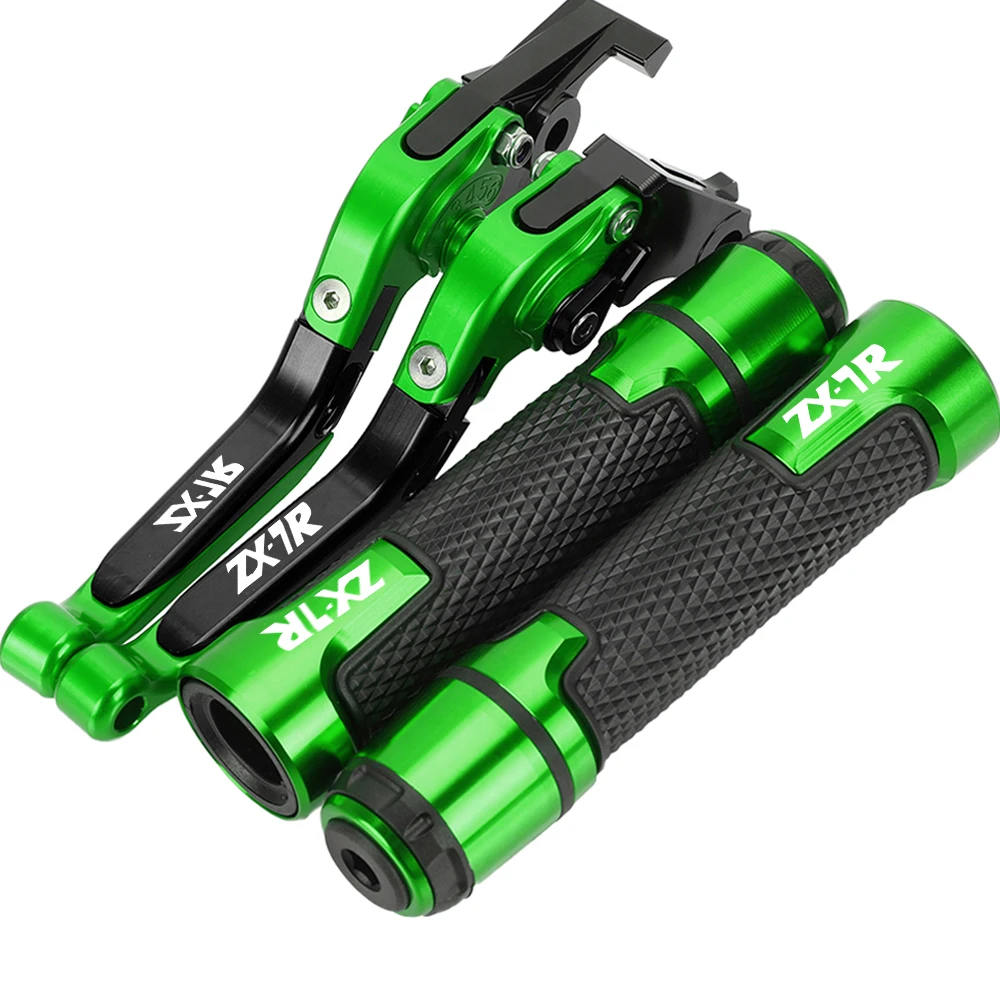 Motorcycle Accessories Brake Clutch Lever Handlebar Grips For KAWASAKI ZX7R ZX-7R ZX 7R 1989-2003 2002 2001 2000 1999 1998 1997