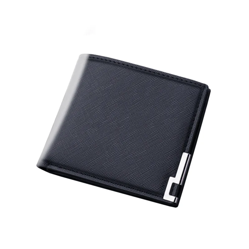 White wallet men's short wallet college students thin youth multi-card mini wallet 5