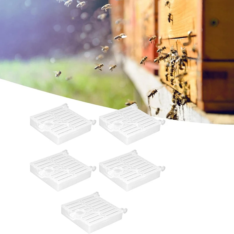 KEKA Beekeeping Cage Bee Moving Cage Bee Catcher Plastic Rearing Transport Tool Beekeeping Accessory(5Pcs)