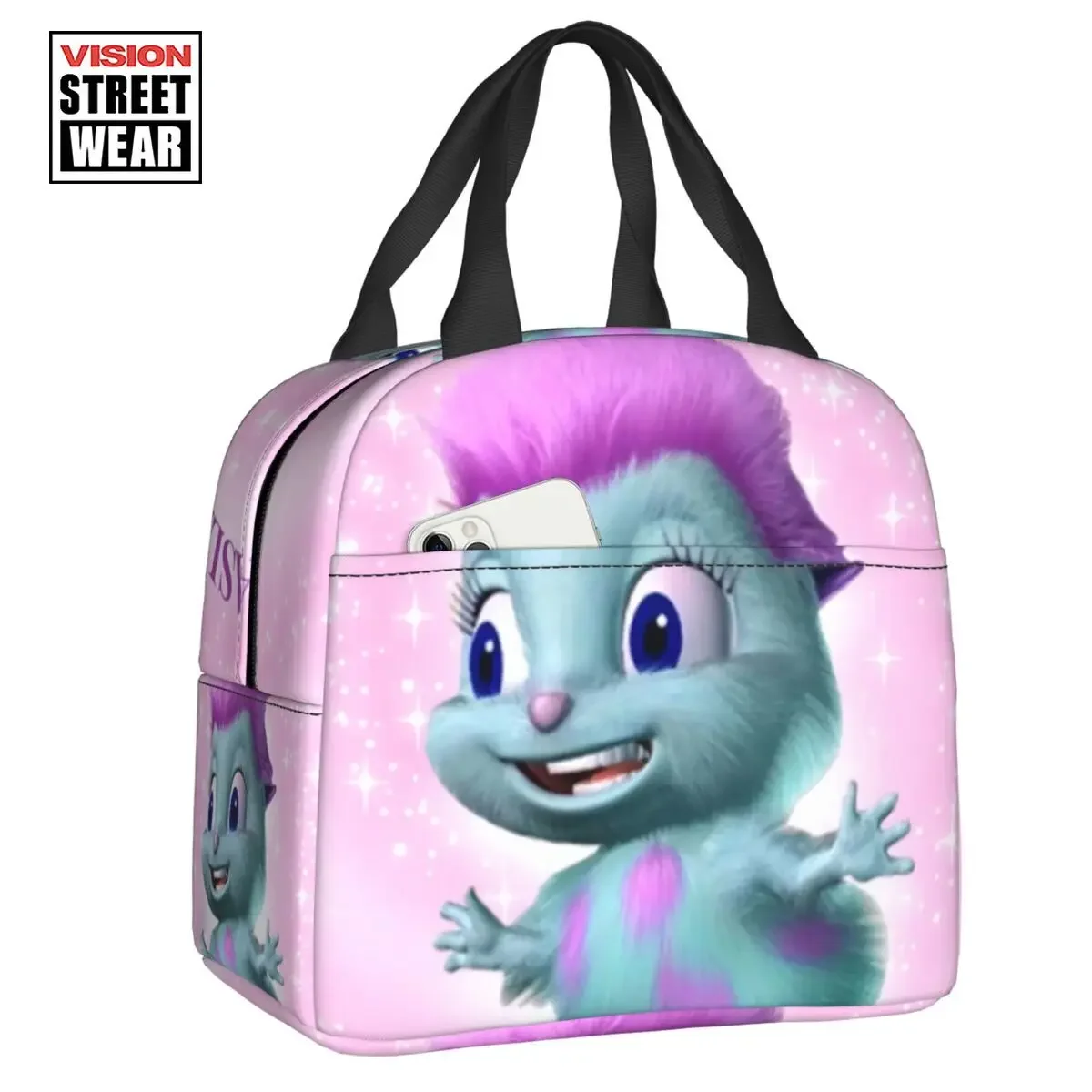 

Bibble Says Gaslight Thermal Insulated Lunch Bag Cartoon Fantasy Girlboss Resuable Lunch Tote For Picnic Storage Food Box