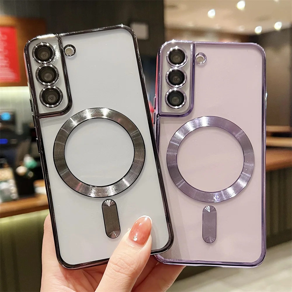 Enhanced Silicone Magnetic Plating Case - Clear Edition