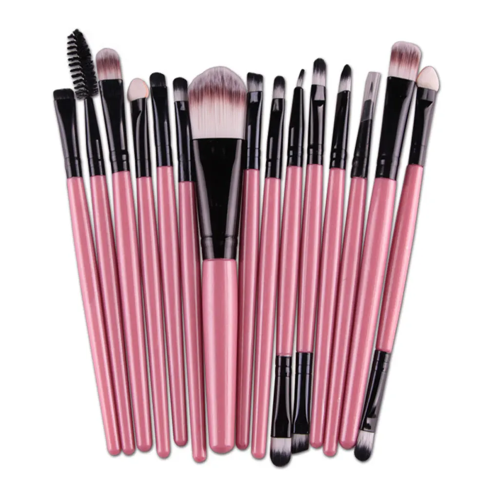 

6/15 Pcs Cosmetic Makeup Brush Women Foundation Eyeshadow Eyeliner Lip Make Up Eye Brushes Set