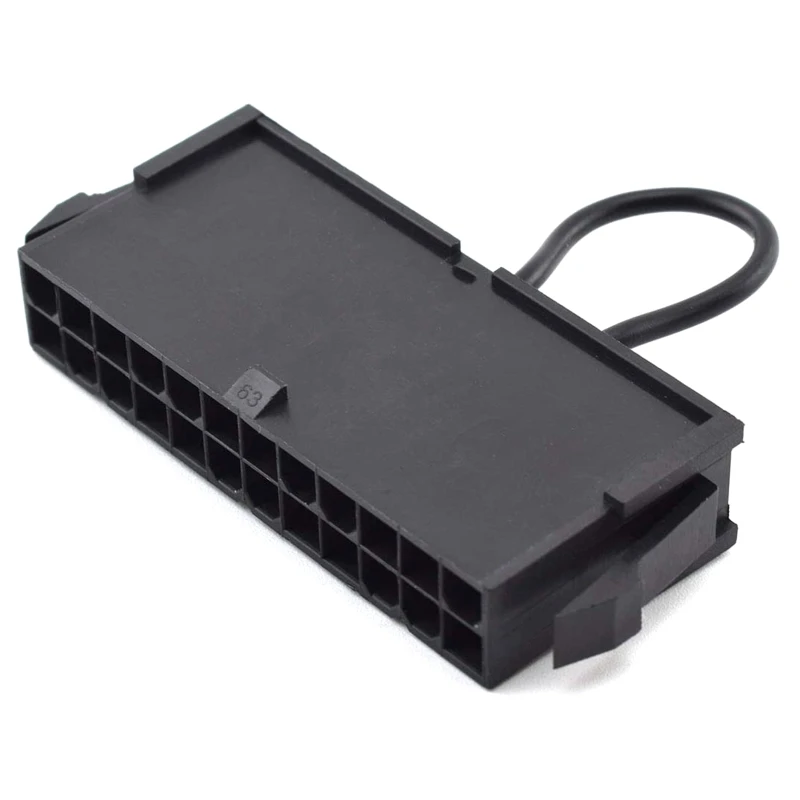 Interruttore di accensione/spegnimento ATX a 24 pin Ponticello Connettore di prova PSU Non collega l'adattatore della scatola di alimentazione del connettore di avvio della scheda madre del PC  7
