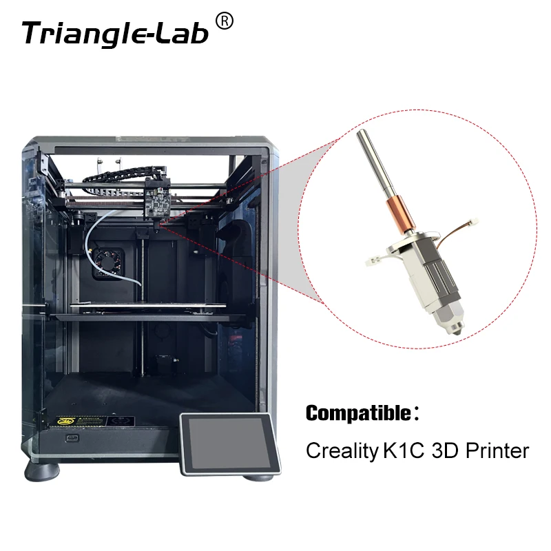 C Trianglelab CHCB-OTC 핫엔드, K1C 3D 프린터 인쇄 CF ABS PLA PETG 용, 고성능 고온, K1C HOTEND 업데이트